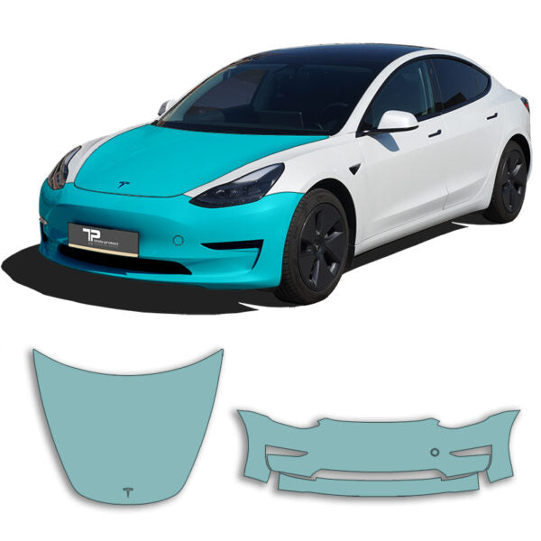 Model 3 Frontkit regular – PPF-kit voor de voorkant van het voertuig