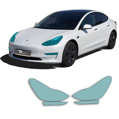 Model 3 Beschermfolie voor de koplampen